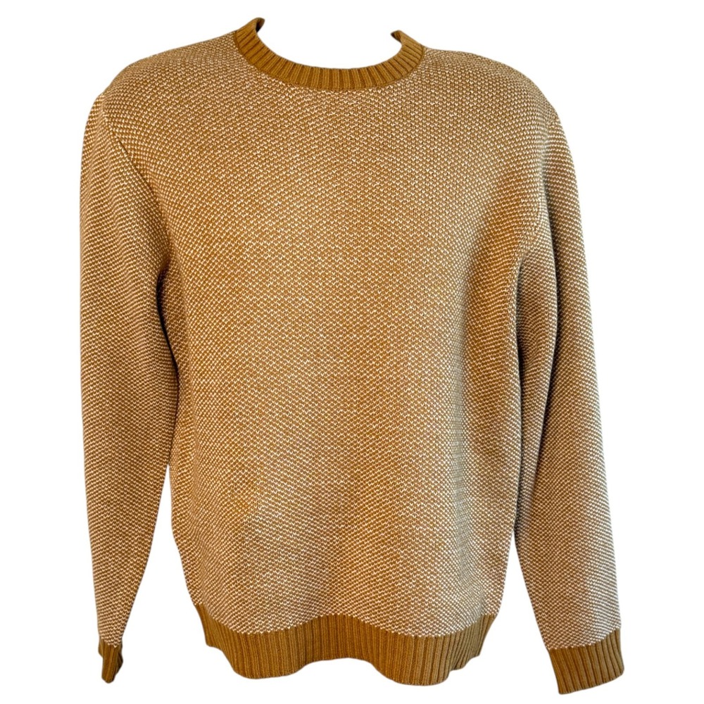 Line of Trade Mens Bergen Birdseye Sweater Birch Tan‎ Size L Fisherman Outdoors